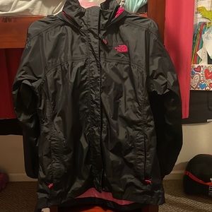 XL Girls North Face Rain Jacket